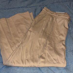 NWT Serra Beige wide leg pointe pants drawstring pants xl